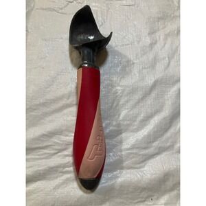 Vintage Ice Cream Scoop Red Cream Swirl Handle Hand Wash Only Kitchen Utensil